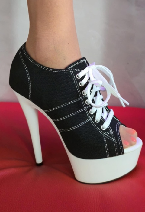 BUTY TRAMPKI 15 CM SEXY HIGH HEELS POLE DANCE D-287