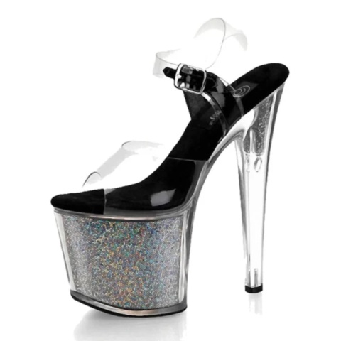 BUTY SANDAŁY 20 CM SEXY HIGH HEELS POLE DANCE E-041