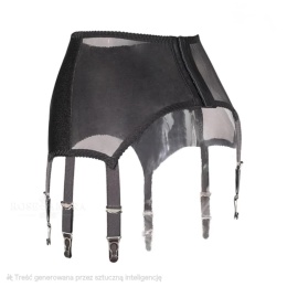 Pas do pończoch Retro Vintage wysoka talia 8384