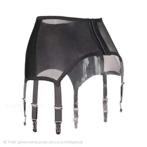 Pas do pończoch Retro Vintage wysoka talia