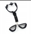 Pas ograniczający z kulką knebel BDSM uprząż kajdanki