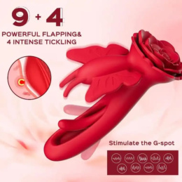 WIBRATOR MOTYLEK Z RUCHOMYM JĘZYCZKIEM 3W1