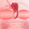 WIBRATOR 2W1 PIERŚCIEŃ KOREK RÓŻA app na smartfon