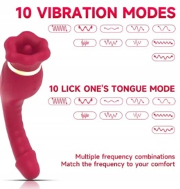 WIBRATOR GIGANT ROZKOSZY WIELOFUNKCYJNY