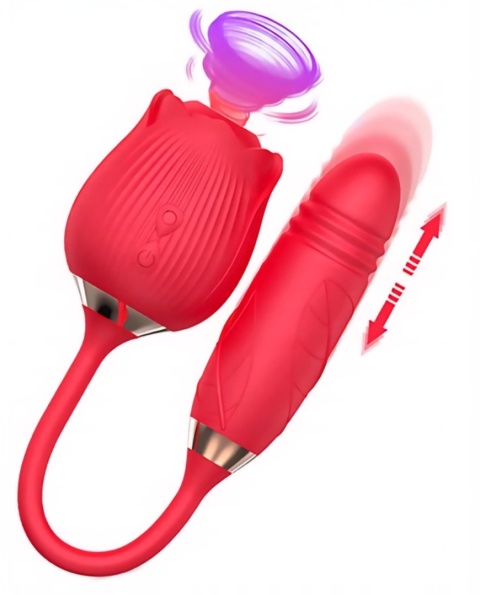 SEX WIBRATOR 2w1 - POSUWISTA KOŃCÓWKA MASAŻER