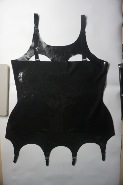 Sexowne Body z pasem do pończoch 100% Latex guma