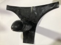 Dildo strap on WIELKA MACZUGA 100% Latex guma z wewnętrznym dildem