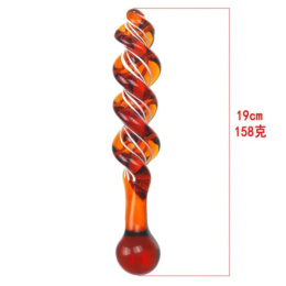 SZKLANE DILDO POCHWOWO ANALNE ŚWIDEREK Z KULKĄ