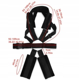 Uprząż pasy z rączkami BDSM