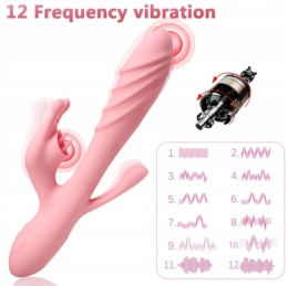 WIBRATOR DAMSKI PODGRZEWANY 3W1 SEX GADŻET MASAŻER