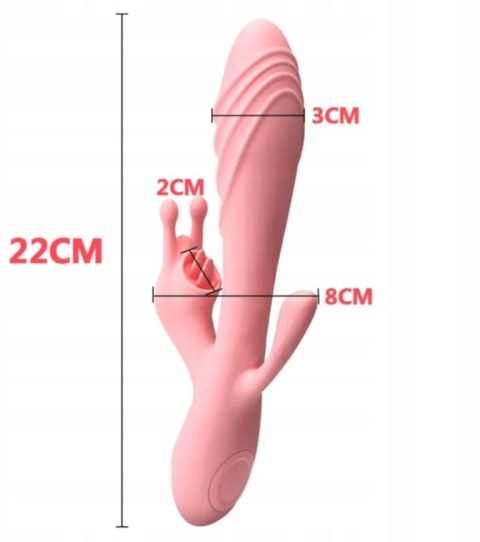 WIBRATOR DAMSKI PODGRZEWANY 3W1 SEX GADŻET MASAŻER