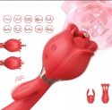 WIBRATOR DAMSKI RÓŻA Z JEZYCZKIEM MASAŻER