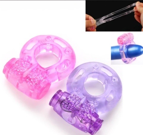 WIBRUJĄCY PIERŚCIEŃ UCISKOWY NA PENISA