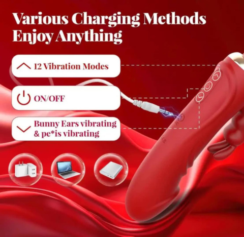 WIBRATOR KRÓLICZEK 3 W 1